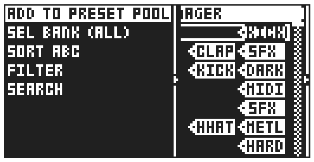 9.3 PRESET/KIT MENU — figure 1