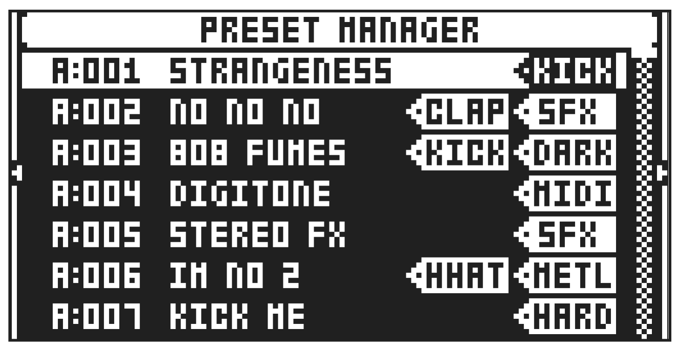 9.3 PRESET/KIT MENU — figure 2