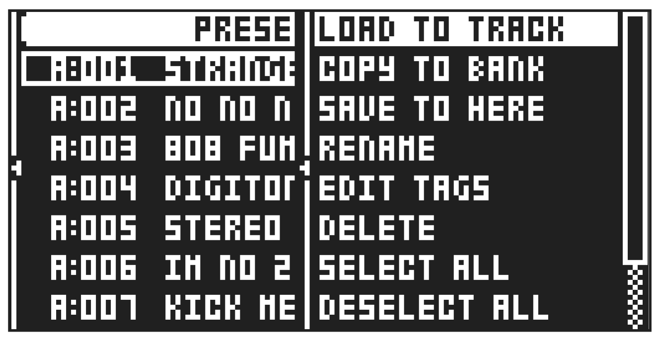 9.3 PRESET/KIT MENU — figure 4