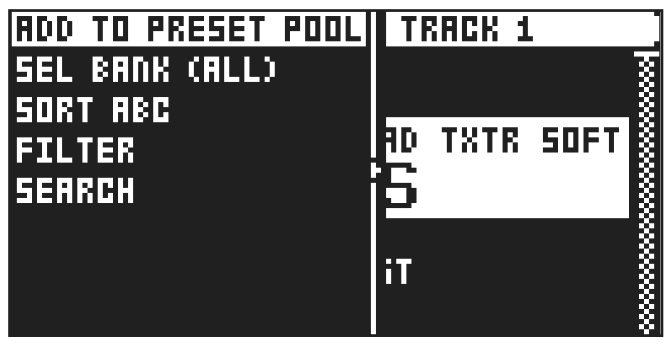 9.2 PRESET/KIT MENU — figure 1