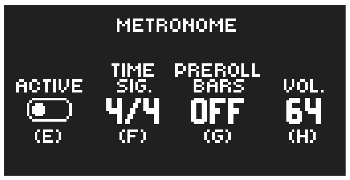 9.8 METRONOME MENU — figure 1